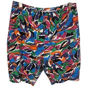 Vintage 90s Abstract Print Shorts